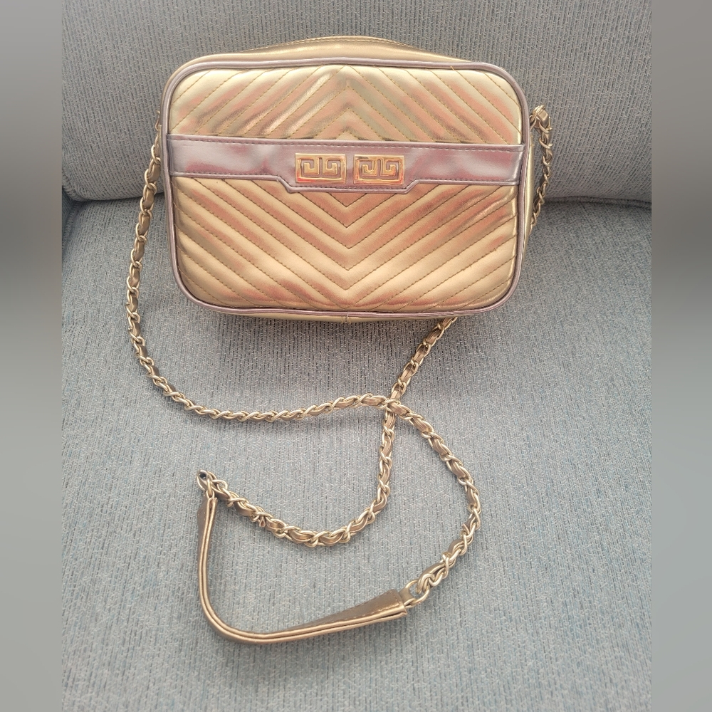 Vintage golden mini crossbody purse